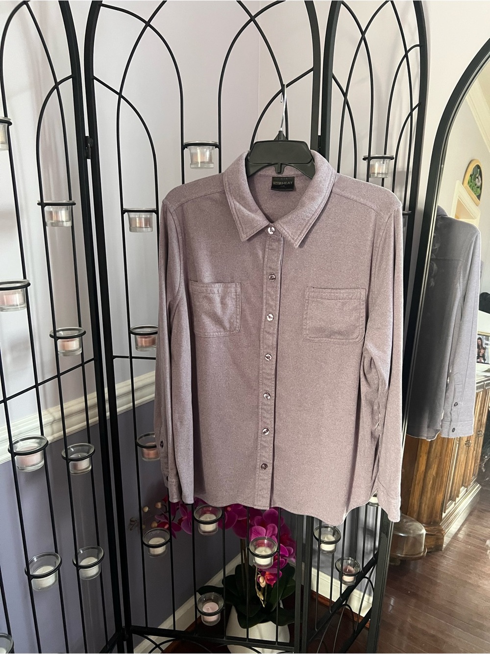 32 Degrees Lavender Button-Down Shirt